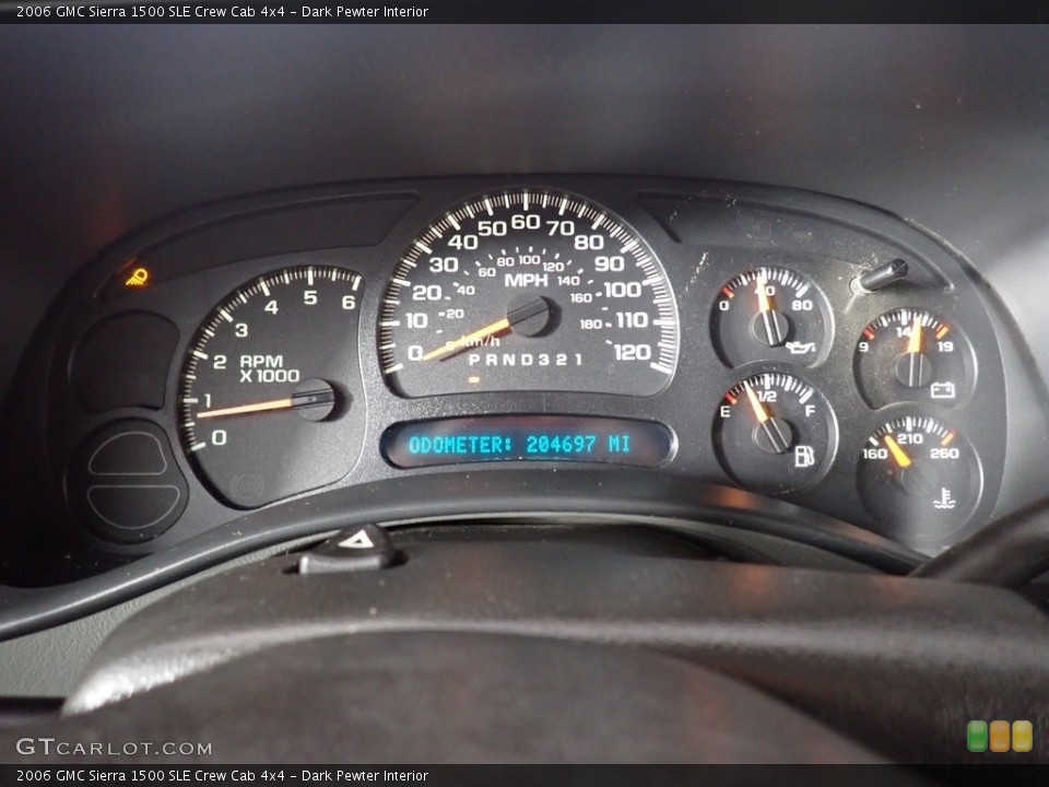 Dark Pewter Interior Gauges for the 2006 GMC Sierra 1500 SLE Crew Cab 4x4 #139427646