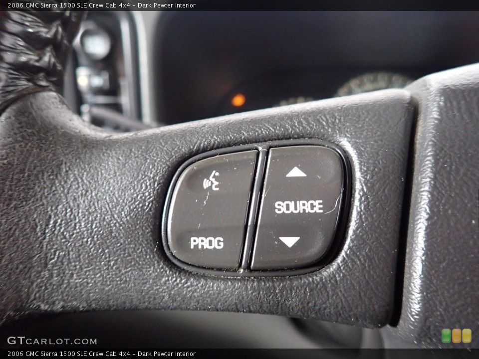 Dark Pewter Interior Steering Wheel for the 2006 GMC Sierra 1500 SLE Crew Cab 4x4 #139427712