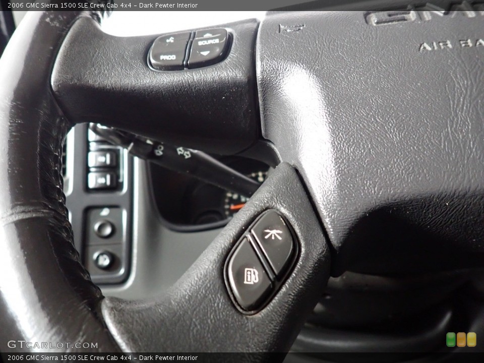 Dark Pewter Interior Steering Wheel for the 2006 GMC Sierra 1500 SLE Crew Cab 4x4 #139427742