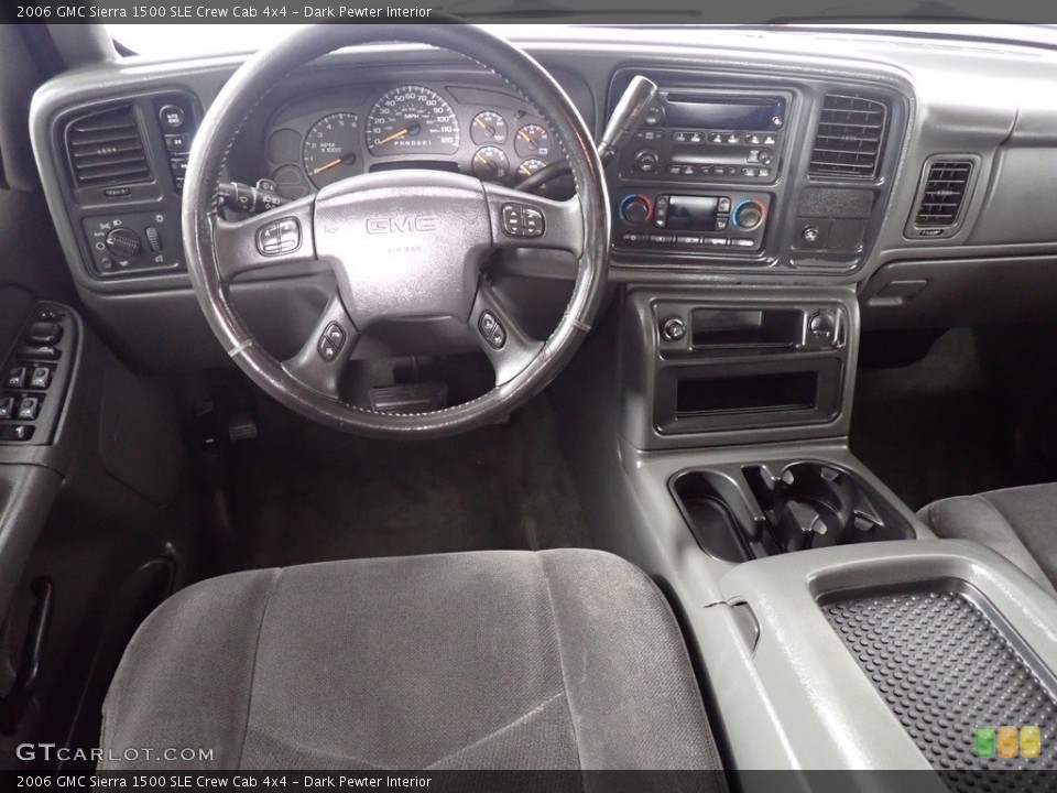 Dark Pewter Interior Dashboard for the 2006 GMC Sierra 1500 SLE Crew Cab 4x4 #139428024