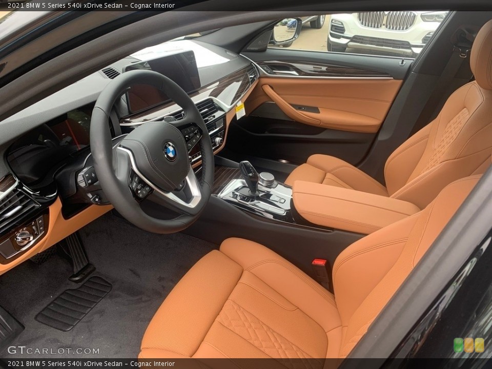 Cognac Interior Photo for the 2021 BMW 5 Series 540i xDrive Sedan #139429500