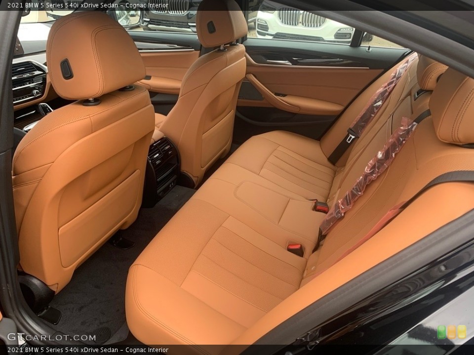 Cognac Interior Rear Seat for the 2021 BMW 5 Series 540i xDrive Sedan #139429518