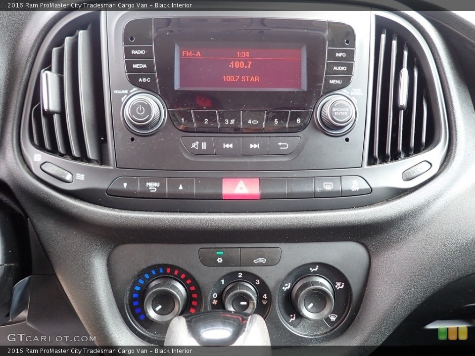 Black Interior Controls for the 2016 Ram ProMaster City Tradesman Cargo Van #139431963