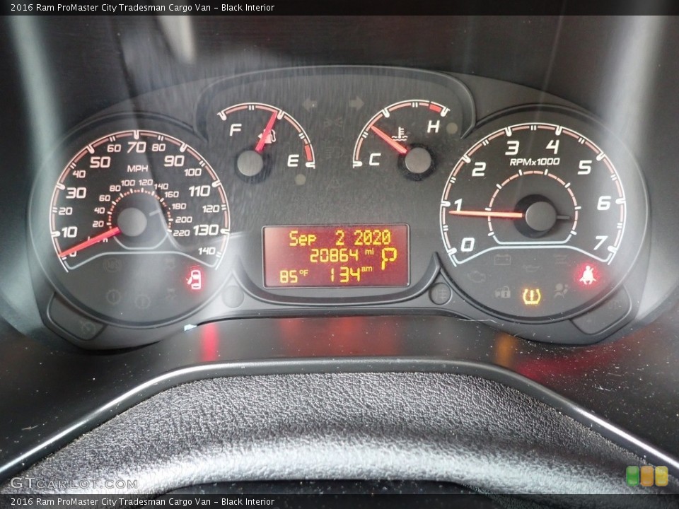 Black Interior Gauges for the 2016 Ram ProMaster City Tradesman Cargo Van #139431978