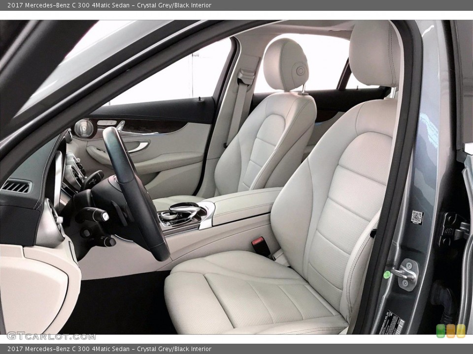 Crystal Grey/Black Interior Front Seat for the 2017 Mercedes-Benz C 300 4Matic Sedan #139432416