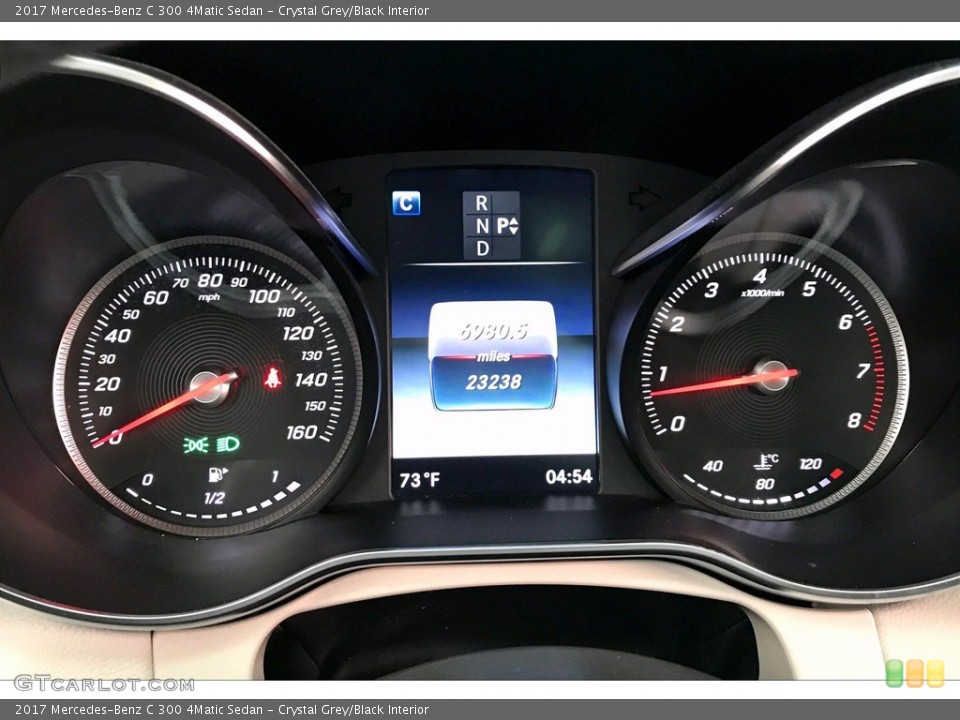 Crystal Grey/Black Interior Gauges for the 2017 Mercedes-Benz C 300 4Matic Sedan #139432549