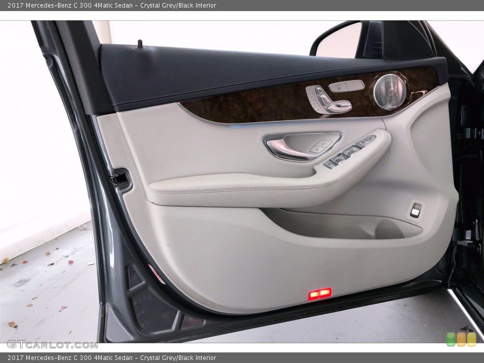 Crystal Grey/Black Interior Door Panel for the 2017 Mercedes-Benz C 300 4Matic Sedan #139432650