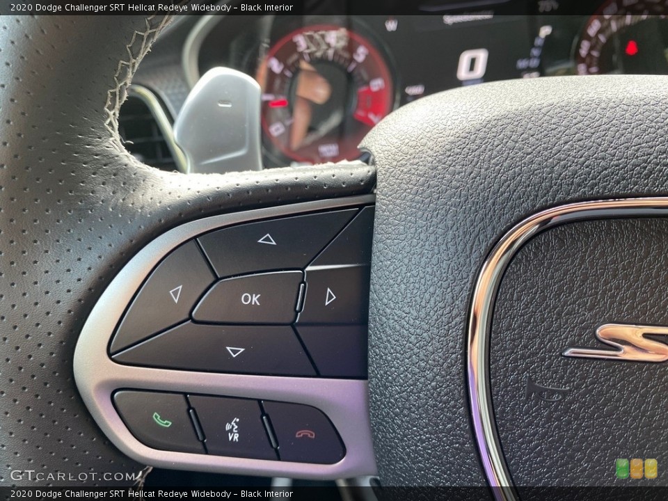 Black Interior Steering Wheel for the 2020 Dodge Challenger SRT Hellcat Redeye Widebody #139433082