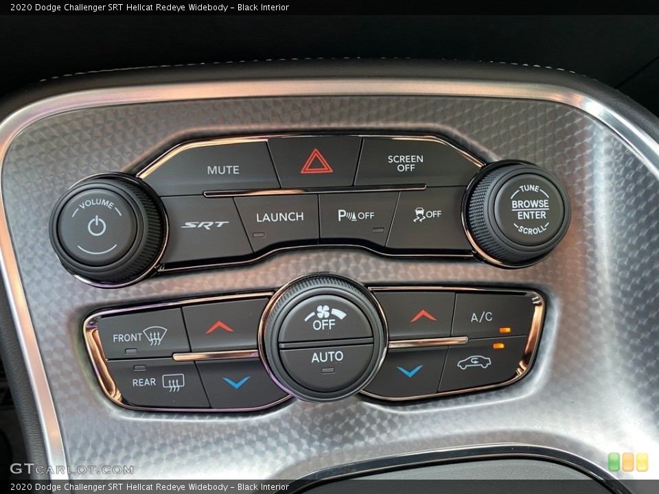 Black Interior Controls for the 2020 Dodge Challenger SRT Hellcat Redeye Widebody #139433199