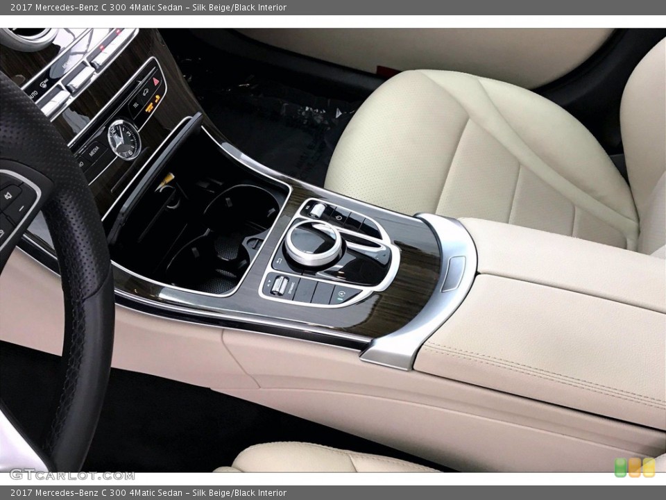Silk Beige/Black Interior Controls for the 2017 Mercedes-Benz C 300 4Matic Sedan #139434930