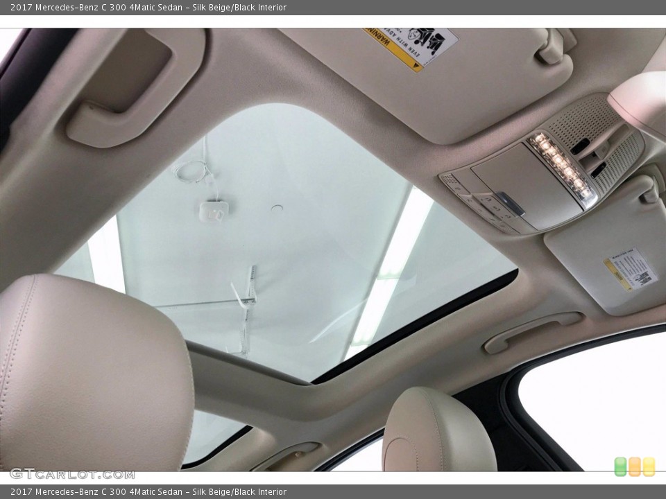 Silk Beige/Black Interior Sunroof for the 2017 Mercedes-Benz C 300 4Matic Sedan #139435011