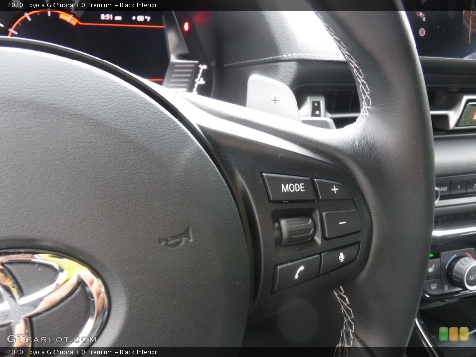 Black Interior Controls for the 2020 Toyota GR Supra 3.0 Premium #139438515