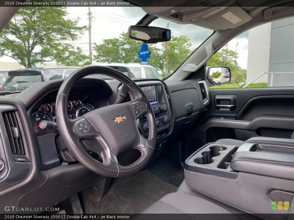 Jet Black Interior Photo for the 2016 Chevrolet Silverado 1500 LT Double Cab 4x4 #139438860