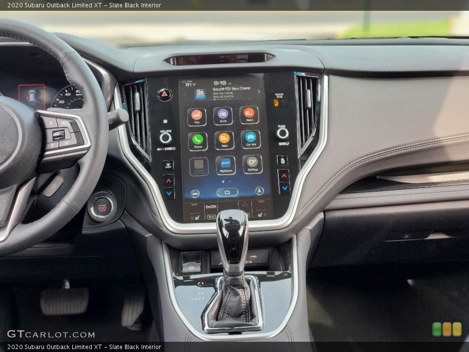 Slate Black Interior Controls for the 2020 Subaru Outback Limited XT #139438893
