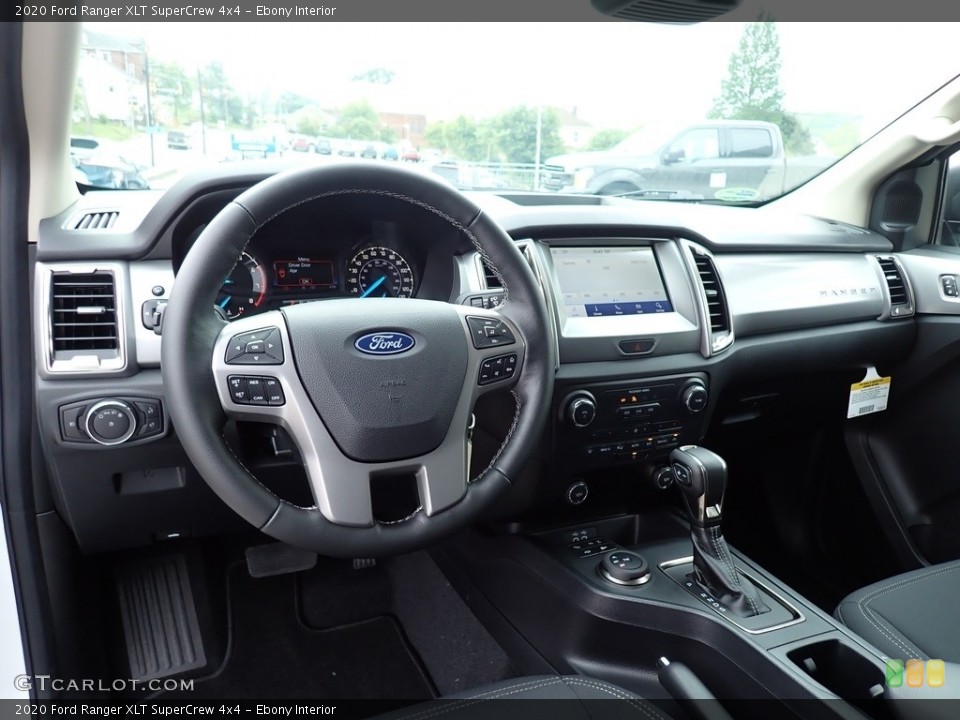 Ebony Interior Dashboard for the 2020 Ford Ranger XLT SuperCrew 4x4 #139442088