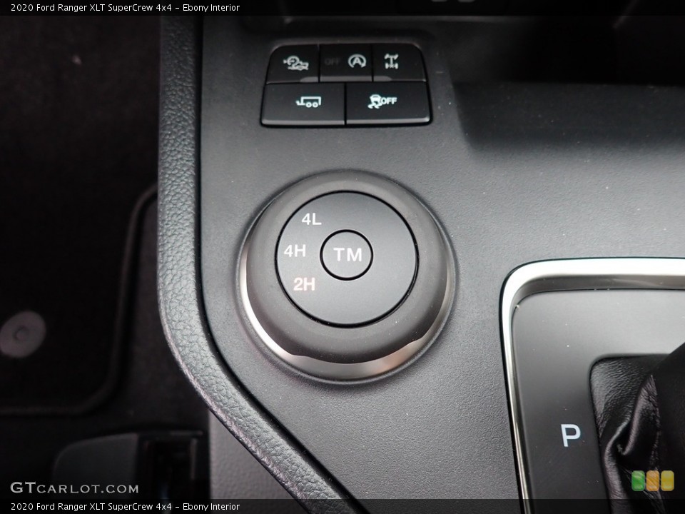 Ebony Interior Controls for the 2020 Ford Ranger XLT SuperCrew 4x4 #139442208