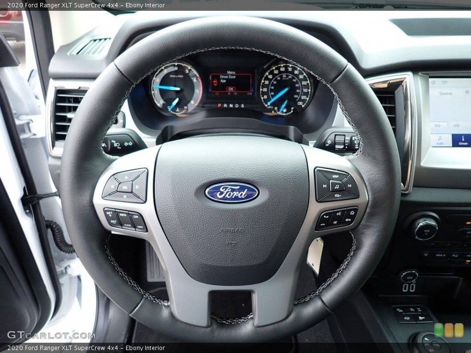Ebony Interior Steering Wheel for the 2020 Ford Ranger XLT SuperCrew 4x4 #139442231