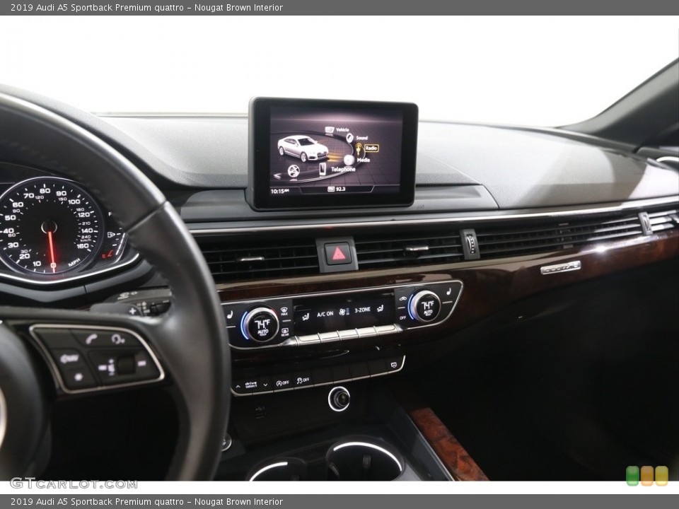 Nougat Brown Interior Dashboard for the 2019 Audi A5 Sportback Premium quattro #139443639