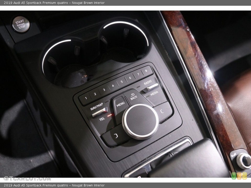 Nougat Brown Interior Controls for the 2019 Audi A5 Sportback Premium quattro #139443771