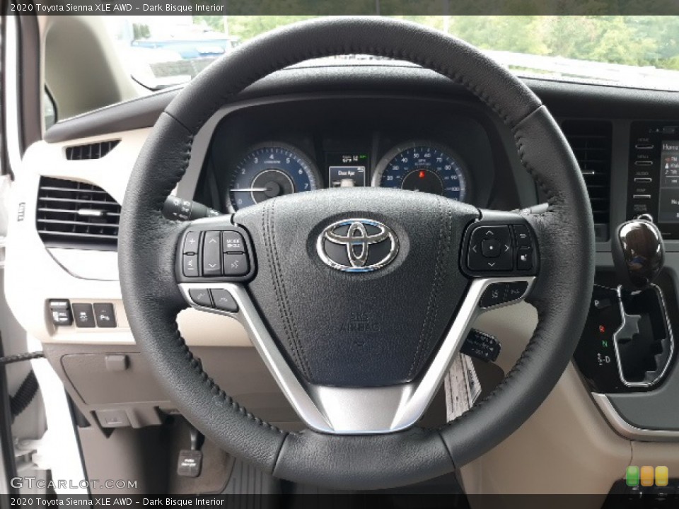 Dark Bisque Interior Steering Wheel for the 2020 Toyota Sienna XLE AWD #139443819