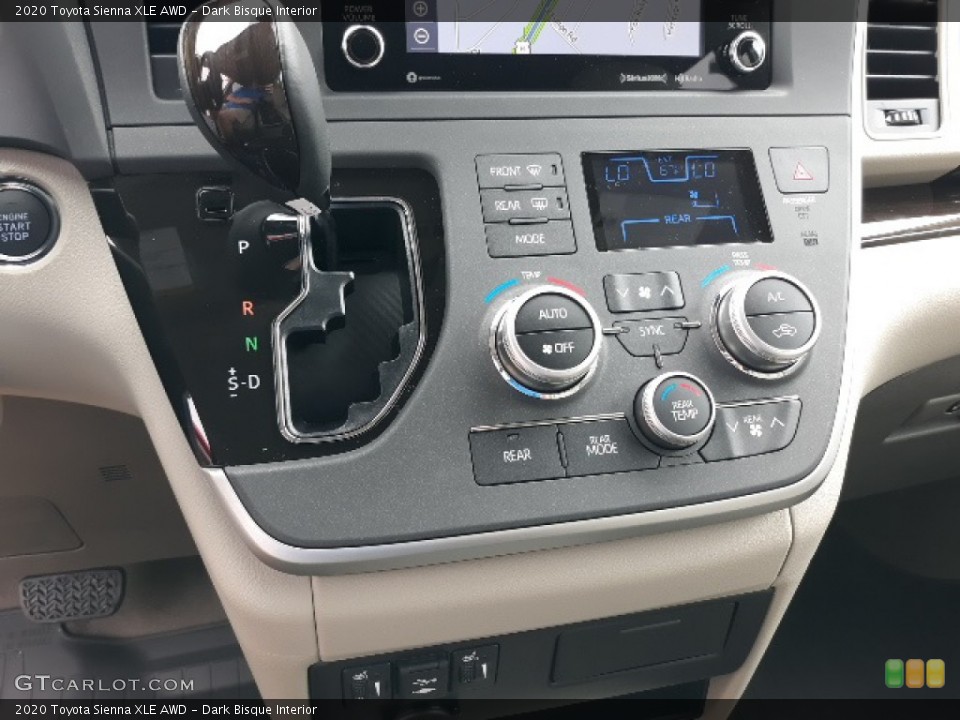 Dark Bisque Interior Controls for the 2020 Toyota Sienna XLE AWD #139444053