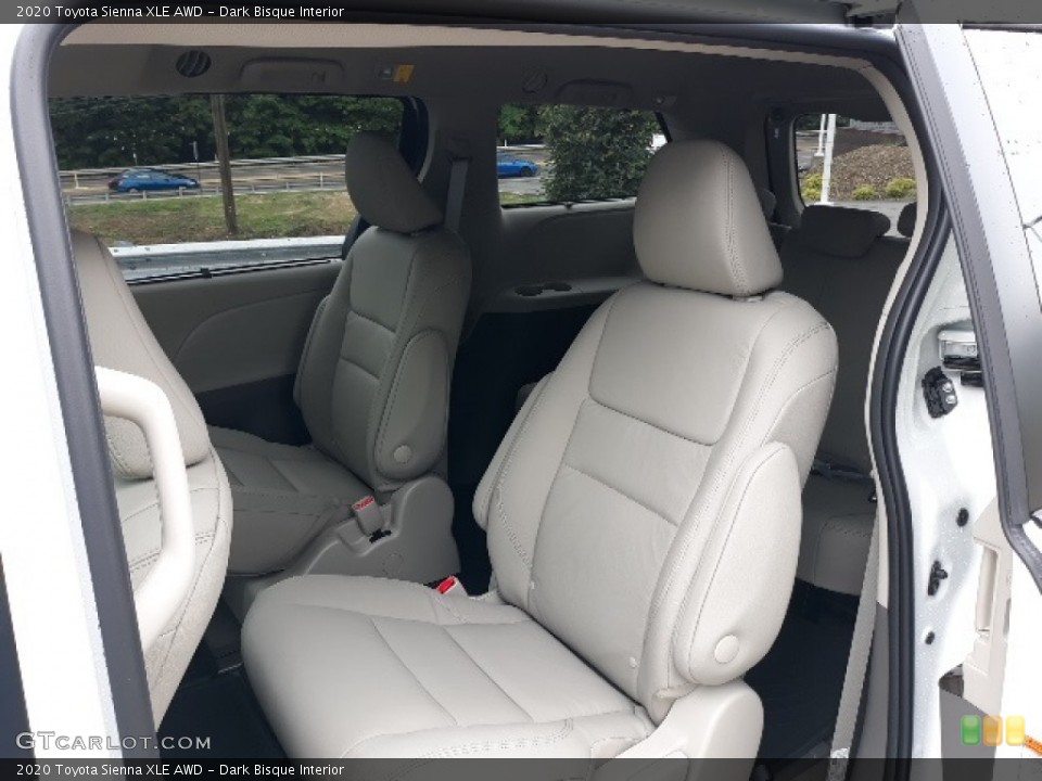Dark Bisque Interior Rear Seat for the 2020 Toyota Sienna XLE AWD #139444284