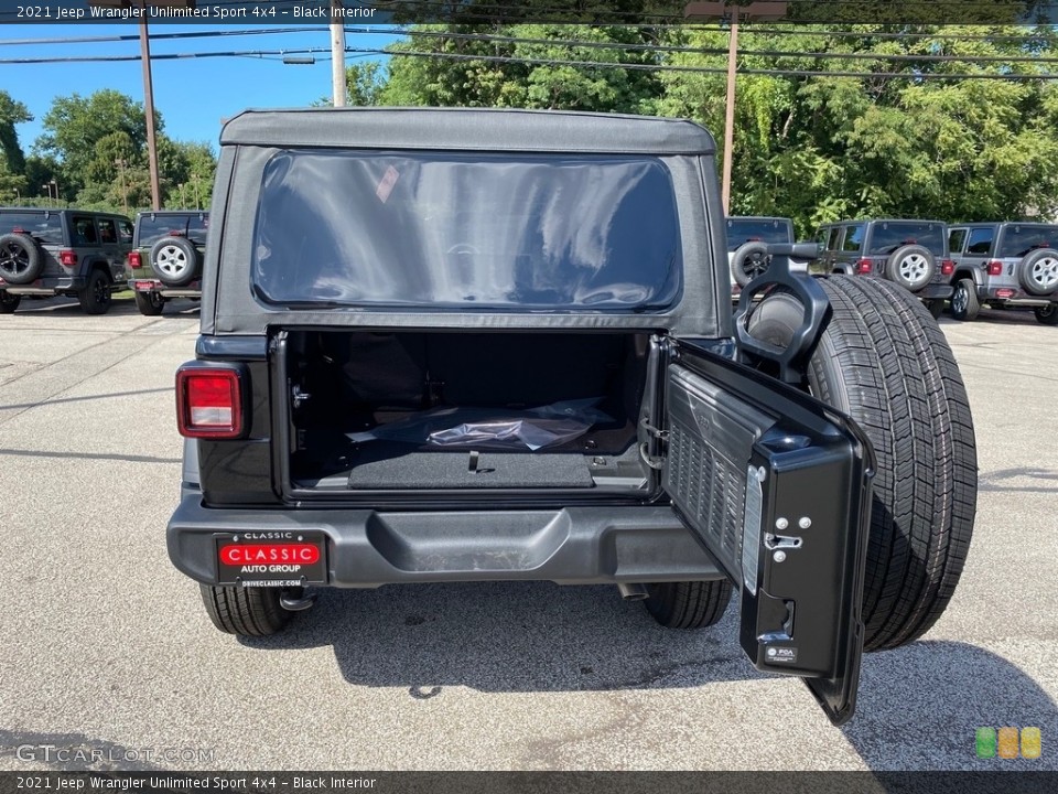 Black Interior Trunk for the 2021 Jeep Wrangler Unlimited Sport 4x4 #139445661