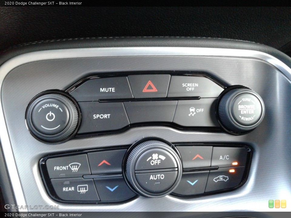 Black Interior Controls for the 2020 Dodge Challenger SXT #139446093