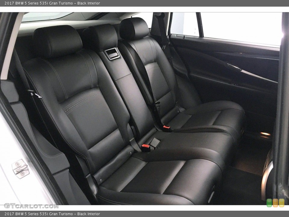 Black Interior Rear Seat for the 2017 BMW 5 Series 535i Gran Turismo #139447875