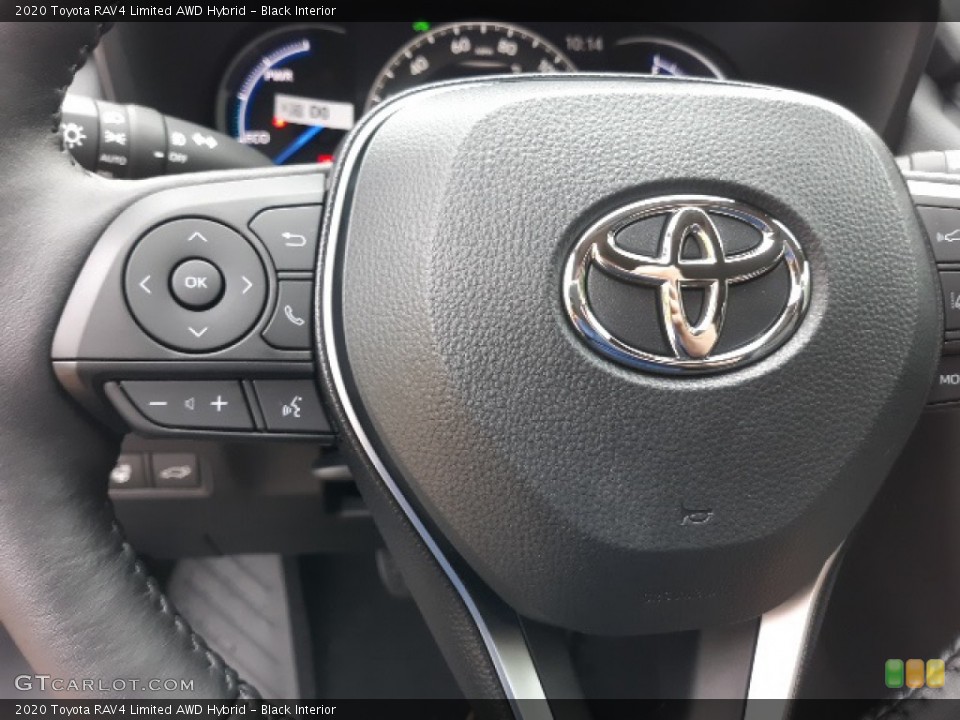 Black Interior Steering Wheel for the 2020 Toyota RAV4 Limited AWD Hybrid #139447911