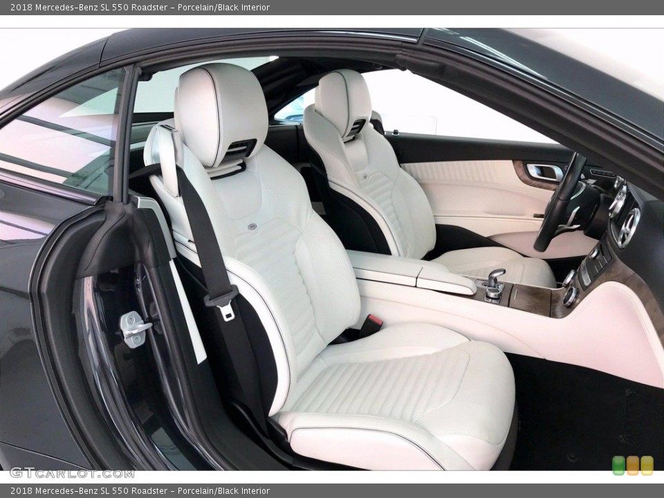 Porcelain/Black Interior Front Seat for the 2018 Mercedes-Benz SL 550 Roadster #139448577