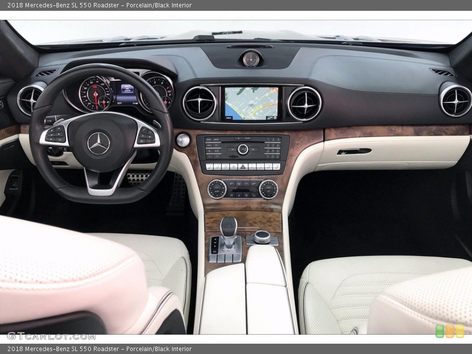Porcelain/Black Interior Dashboard for the 2018 Mercedes-Benz SL 550 Roadster #139448802
