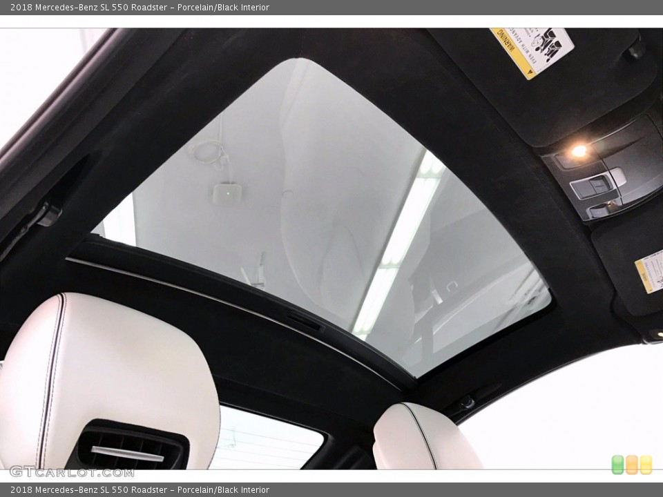 Porcelain/Black Interior Sunroof for the 2018 Mercedes-Benz SL 550 Roadster #139449102