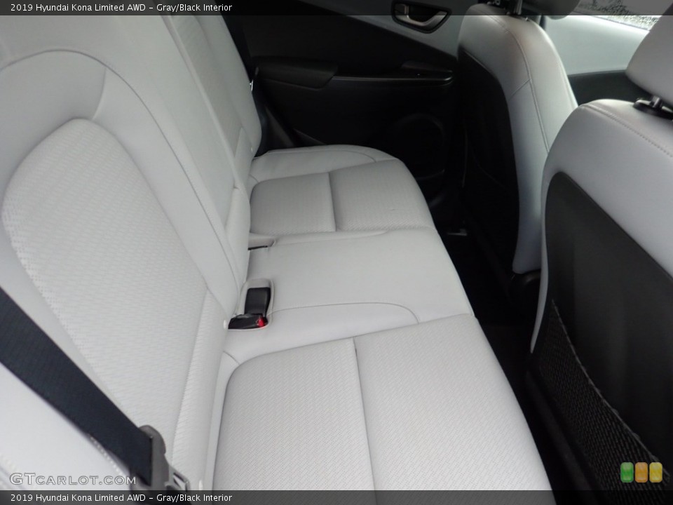 Gray/Black Interior Rear Seat for the 2019 Hyundai Kona Limited AWD #139450012