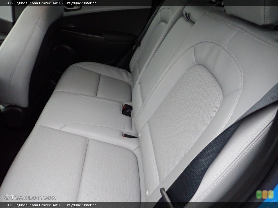 Gray/Black Interior Rear Seat for the 2019 Hyundai Kona Limited AWD #139450066