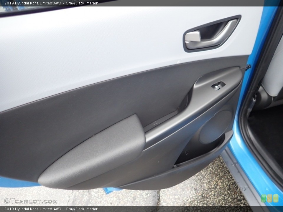 Gray/Black Interior Door Panel for the 2019 Hyundai Kona Limited AWD #139450108
