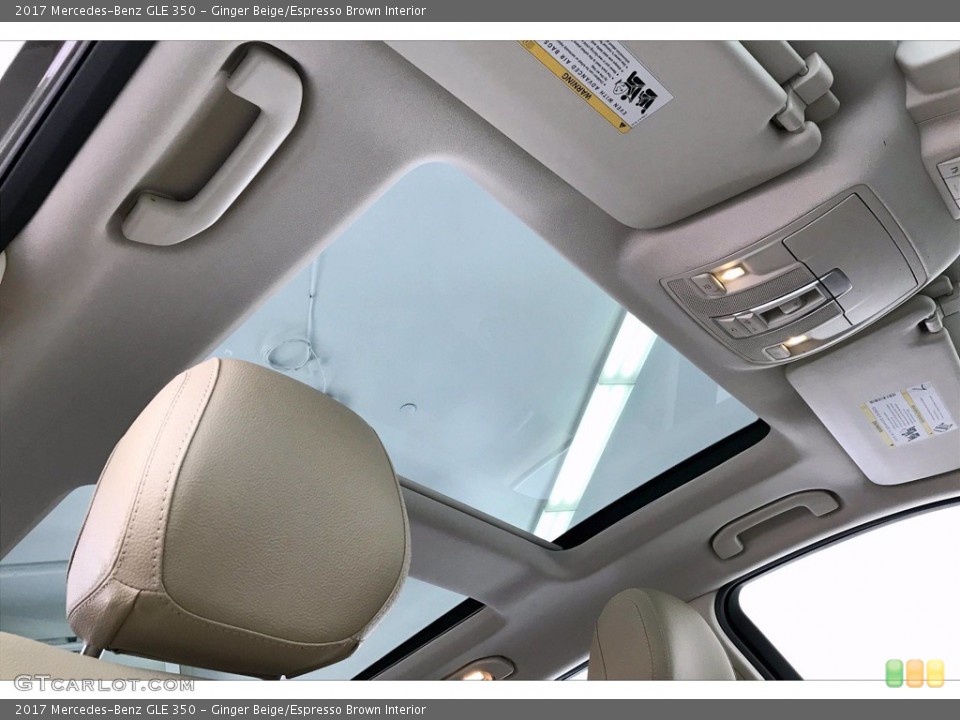 Ginger Beige/Espresso Brown Interior Sunroof for the 2017 Mercedes-Benz GLE 350 #139450627