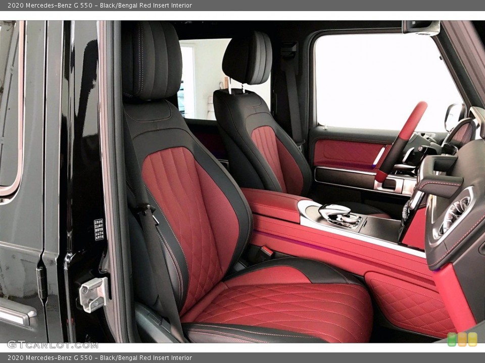 Black/Bengal Red Insert 2020 Mercedes-Benz G Interiors