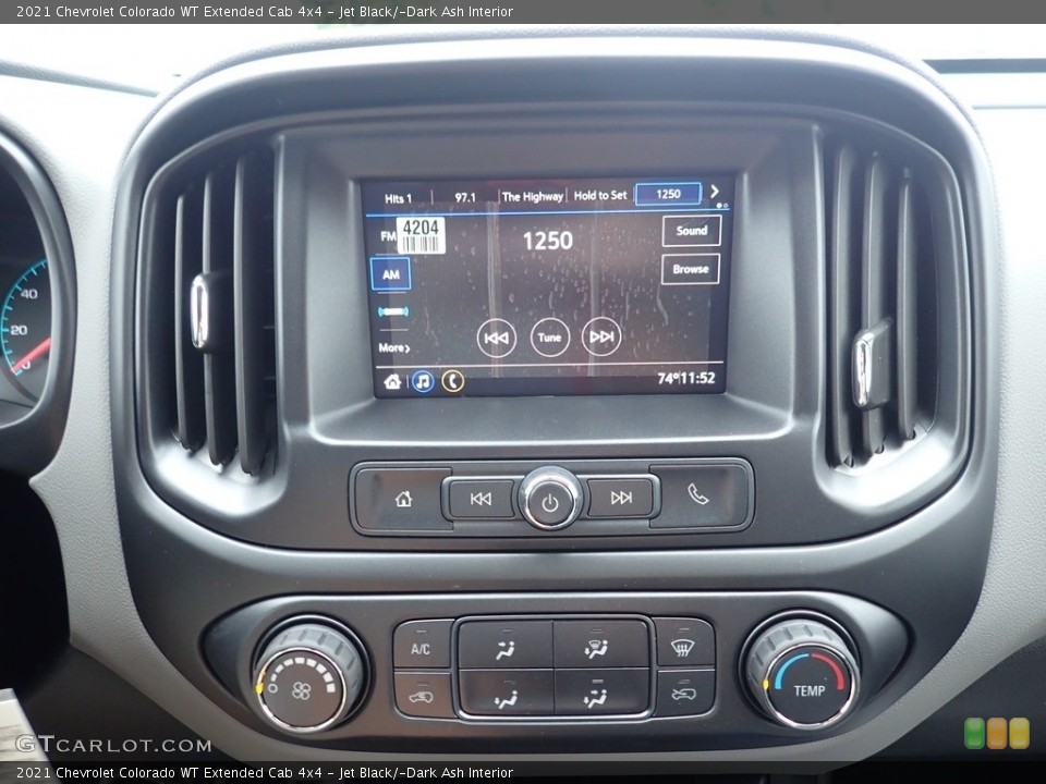 Jet Black/­Dark Ash Interior Controls for the 2021 Chevrolet Colorado WT Extended Cab 4x4 #139451119