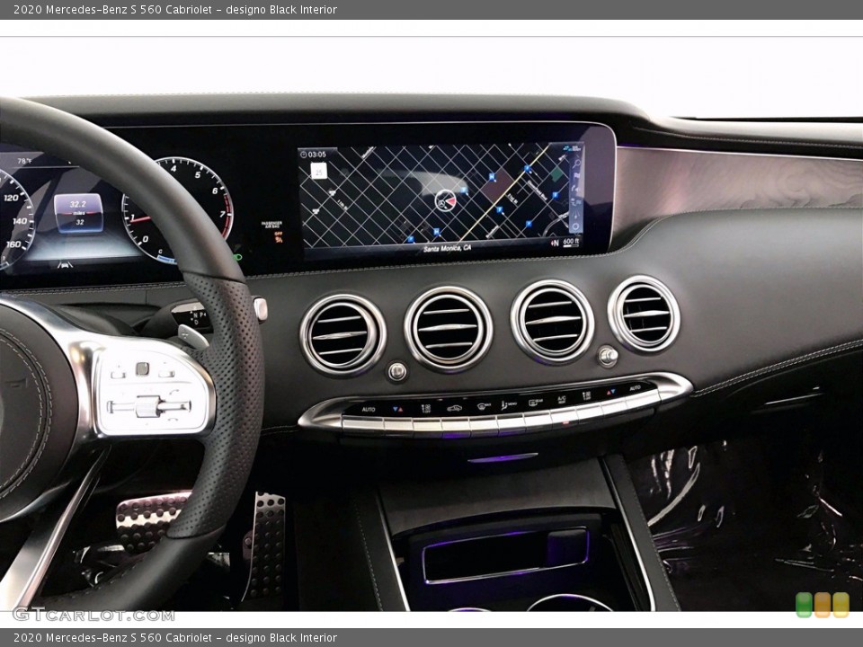 designo Black Interior Dashboard for the 2020 Mercedes-Benz S 560 Cabriolet #139452664
