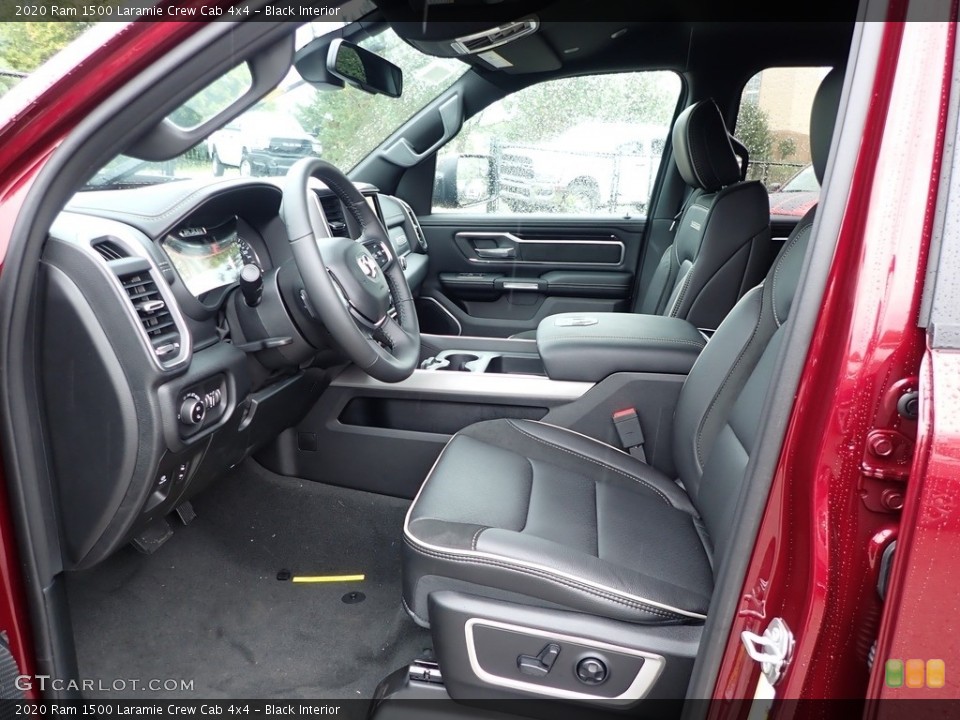 Black Interior Front Seat for the 2020 Ram 1500 Laramie Crew Cab 4x4 #139452682