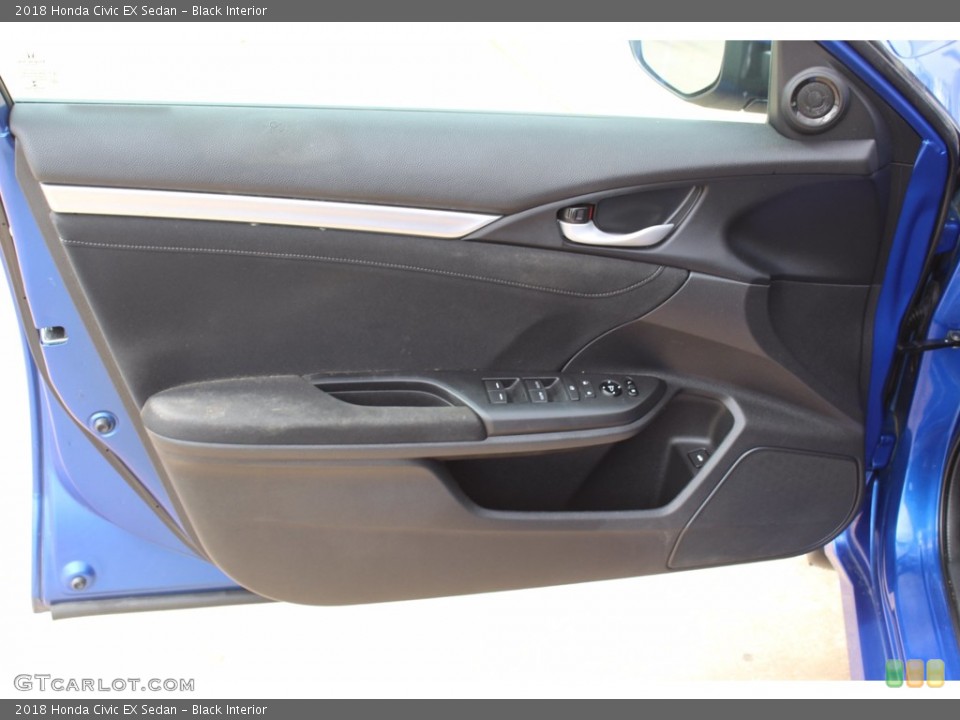 Black Interior Door Panel for the 2018 Honda Civic EX Sedan #139453230