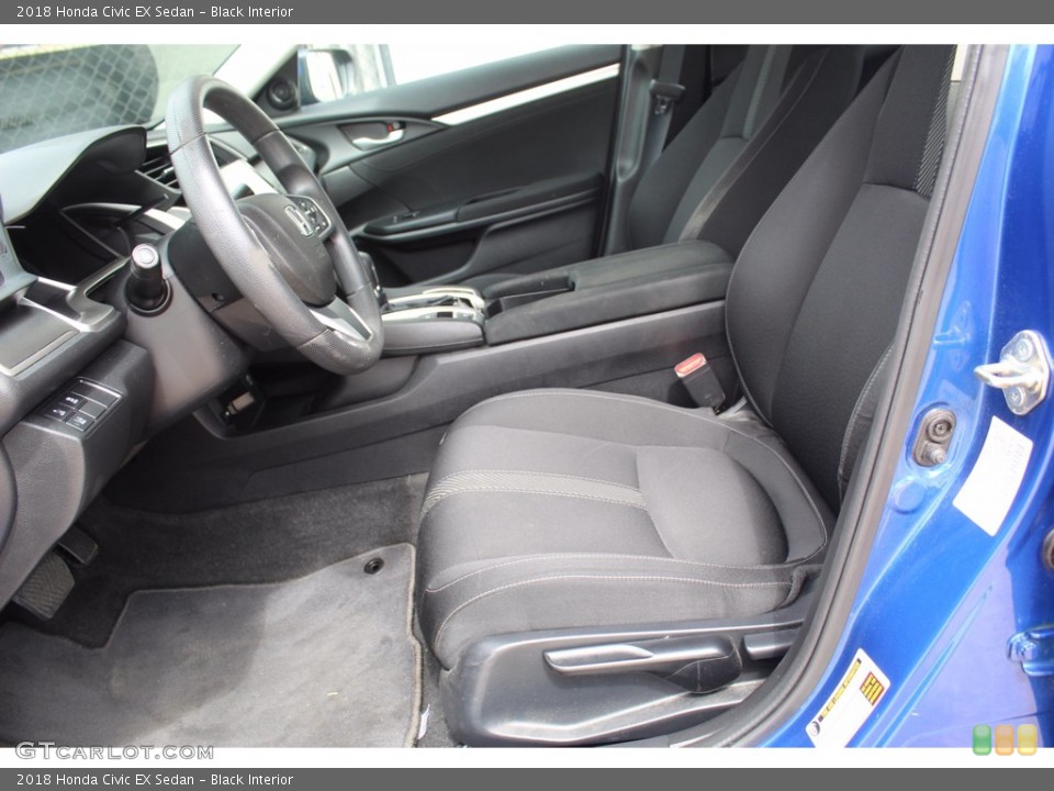 Black Interior Front Seat for the 2018 Honda Civic EX Sedan #139453244
