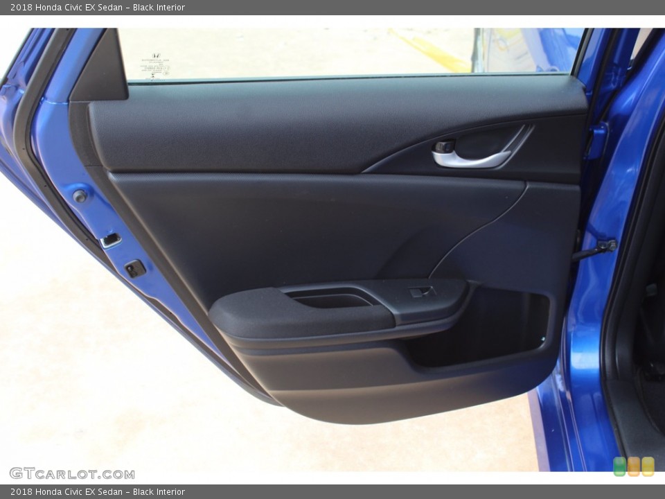 Black Interior Door Panel for the 2018 Honda Civic EX Sedan #139453354