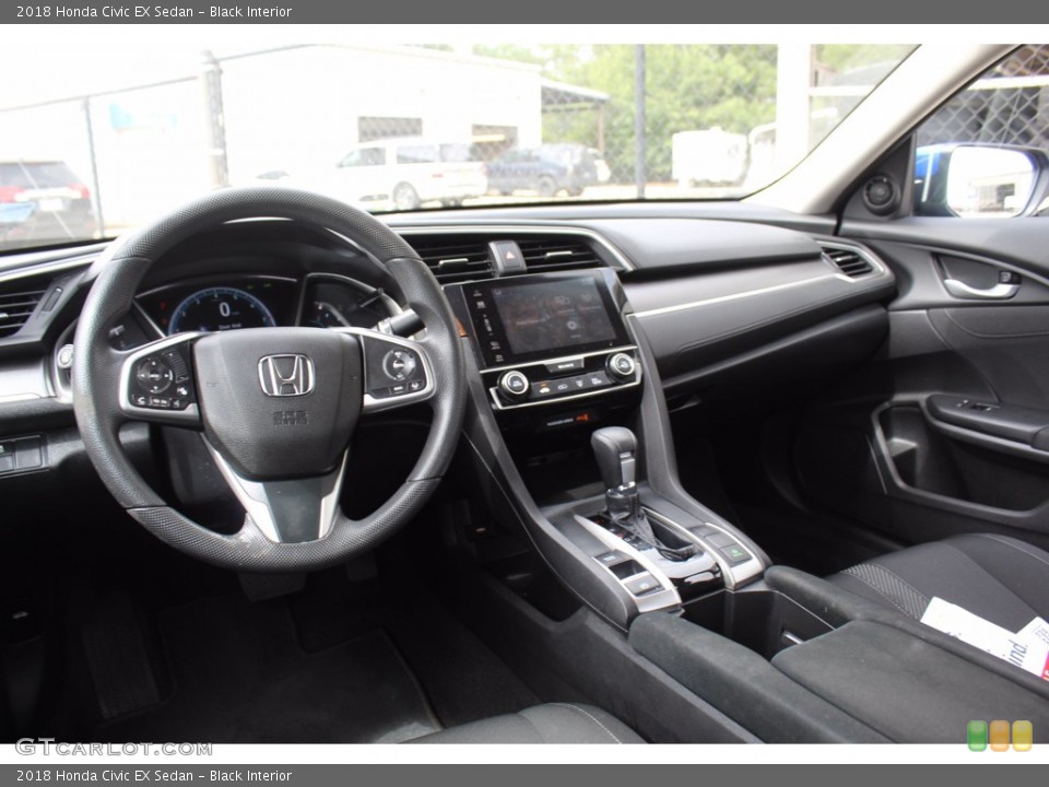 Black Interior Photo for the 2018 Honda Civic EX Sedan #139453378
