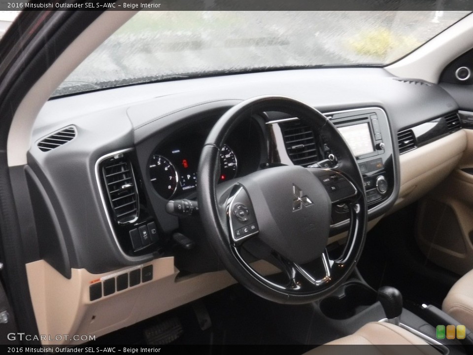 Beige Interior Dashboard for the 2016 Mitsubishi Outlander SEL S-AWC #139454044