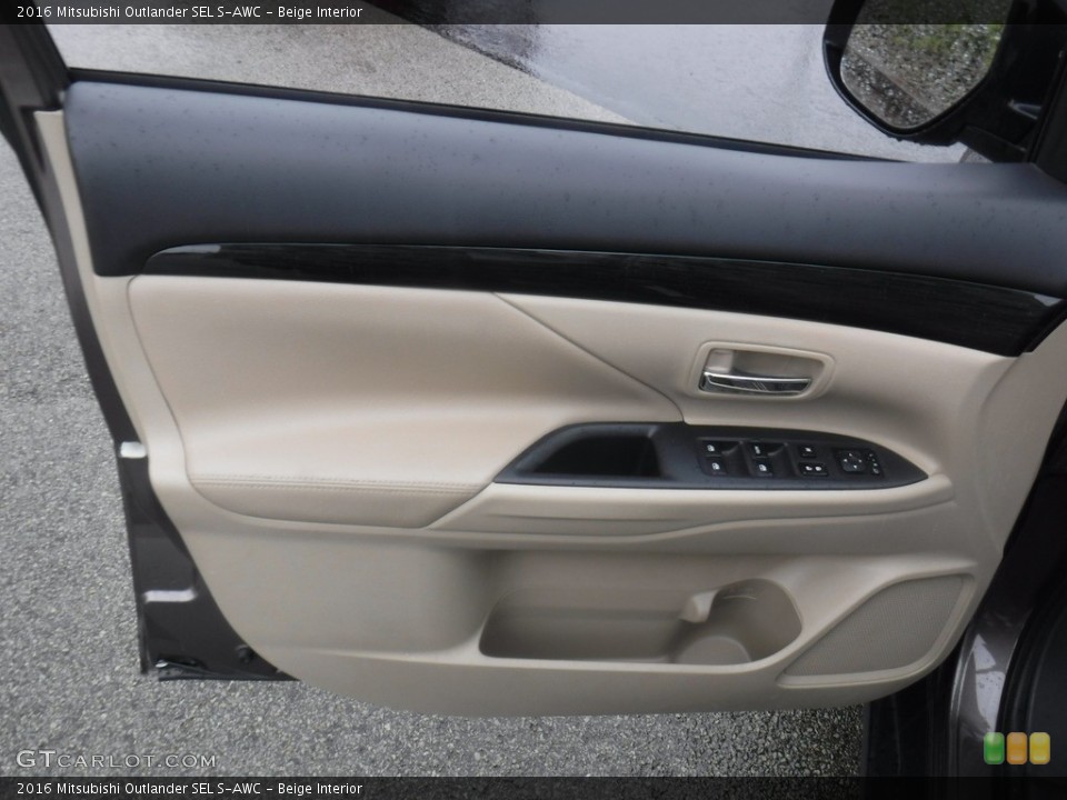 Beige Interior Door Panel for the 2016 Mitsubishi Outlander SEL S-AWC #139454050