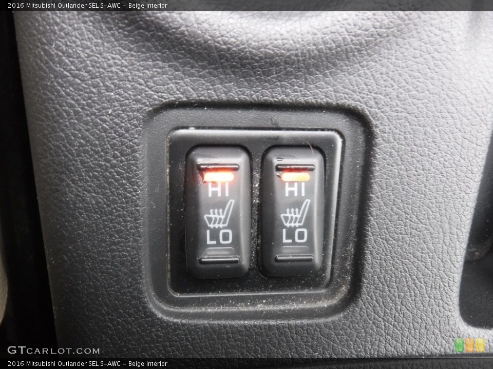 Beige Interior Controls for the 2016 Mitsubishi Outlander SEL S-AWC #139454090