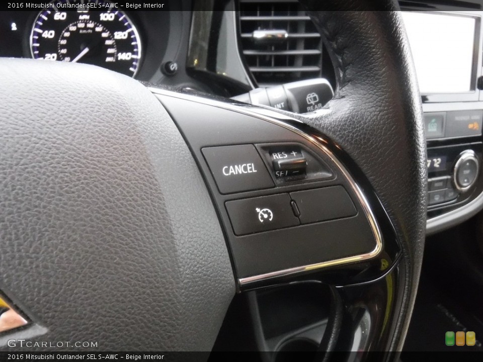 Beige Interior Steering Wheel for the 2016 Mitsubishi Outlander SEL S-AWC #139454119