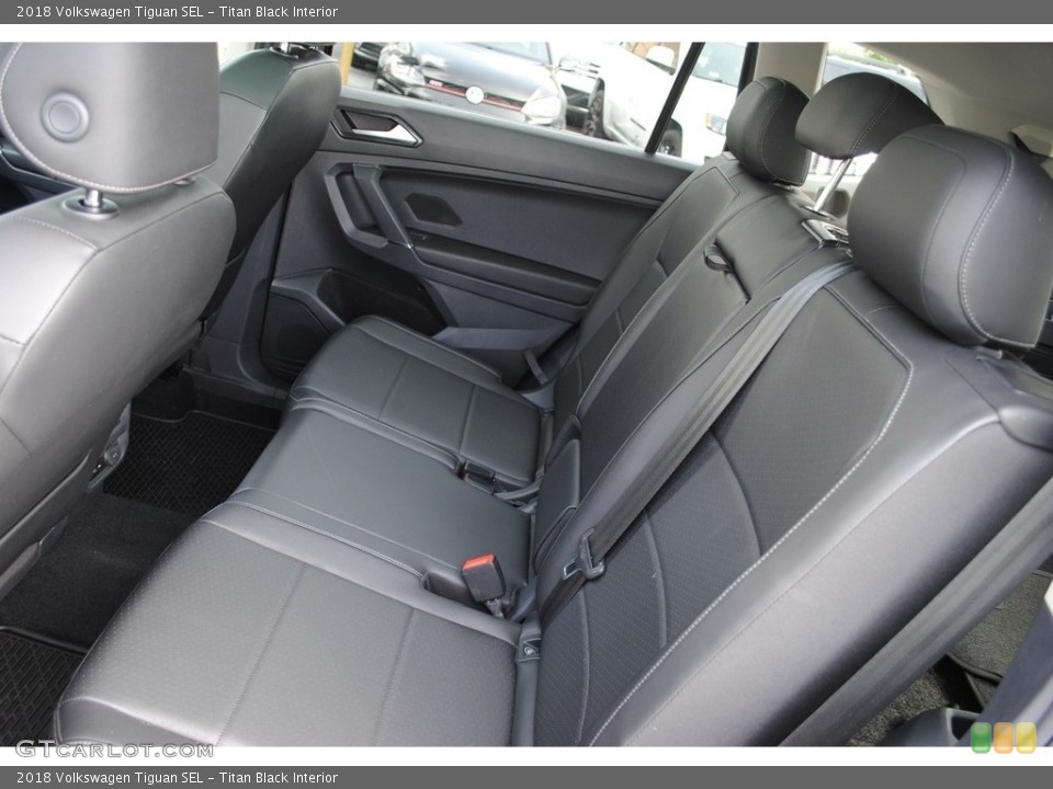 Titan Black Interior Rear Seat for the 2018 Volkswagen Tiguan SEL #139460021